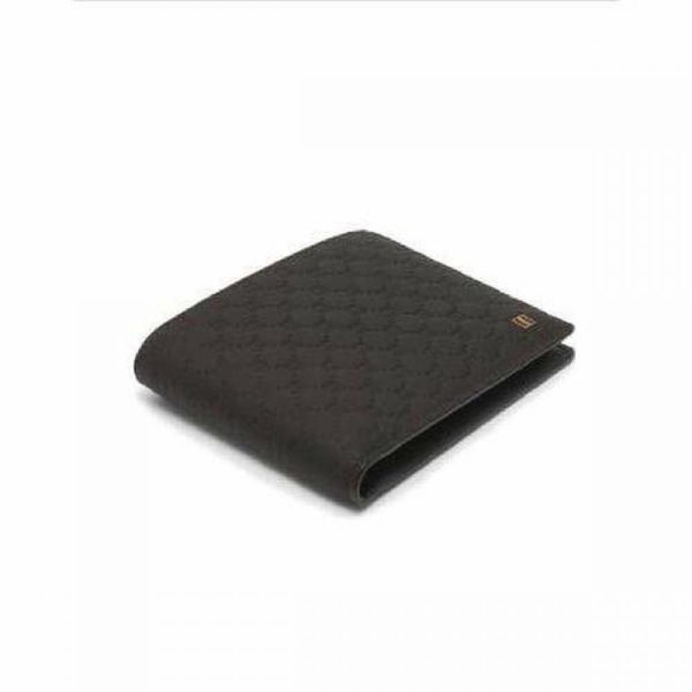 Daks Brown Dd Logo Matte Leather Wallet W3 dbwa3e368W3
