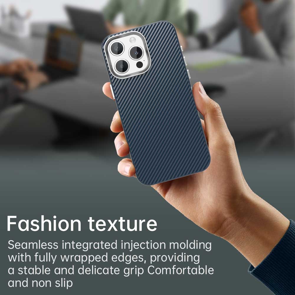 For iPhone 13 Pro Case Cell Phone Hybrid Back Cover Carbon Fiber Texture