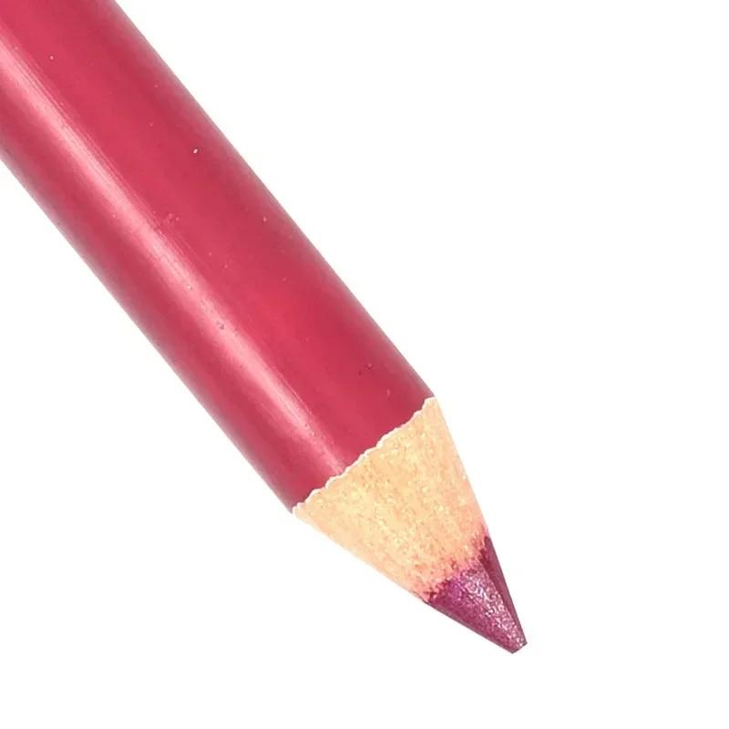 Matita labbra in legno 28color impermeabile Lady Charming Lip Liner Makeup Strumento cosmetico a lunga durata per donna Matita morbida