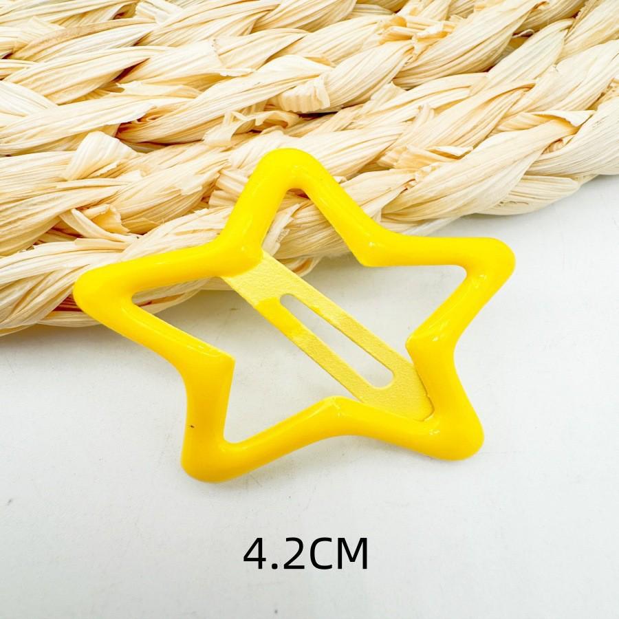 Children's Candy Color Star Hair Clips - Small Size BB Bangs Accessories