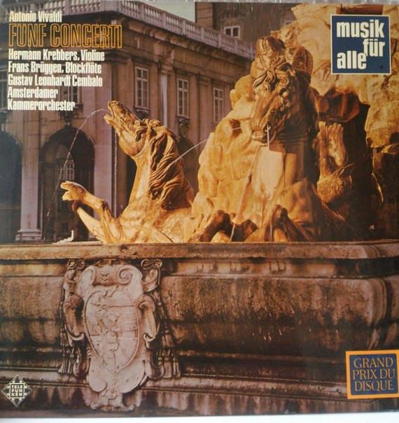 

LP Record ANTONIO VIVALDI Fnf Concerti NT364 Telefunken Germany Classical Used