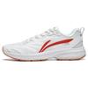 Li Ning Slip Resistant Abrasion Resistant Low Top Casual Running Shoes Men's White Red ARXT011-5