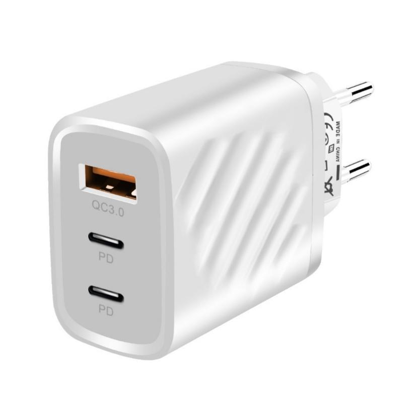 

20W Multi Port USB Charging Adapter Fast Charging Wall Adapter Type C USB Travel Charging Adapter For Mobile Phone білий