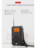 Radio stereo tascabile FM/AM con orologio W-206: Design quadrato portatile ed elegante