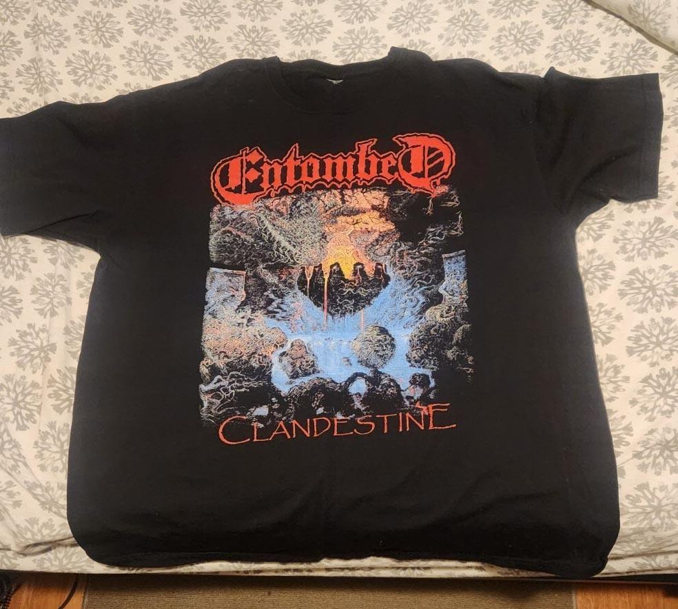 New Popular Entombed Clandestine Band Member Unisex S-5XL Shirt LW57 S