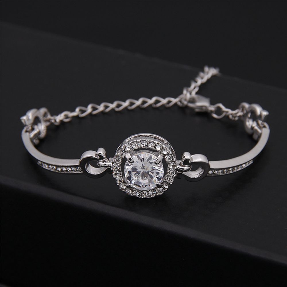 

Fashion Women Zircon Multi-Layer Charm Luxury Jewelry Bracelet Bangle Rhinestone
