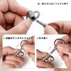 TIMULTI Titanium Detachable Quick Release Key Ring with Detachable 4 Split Rings Keychain, Carabiner, Keychain, Compact, Lightweight,