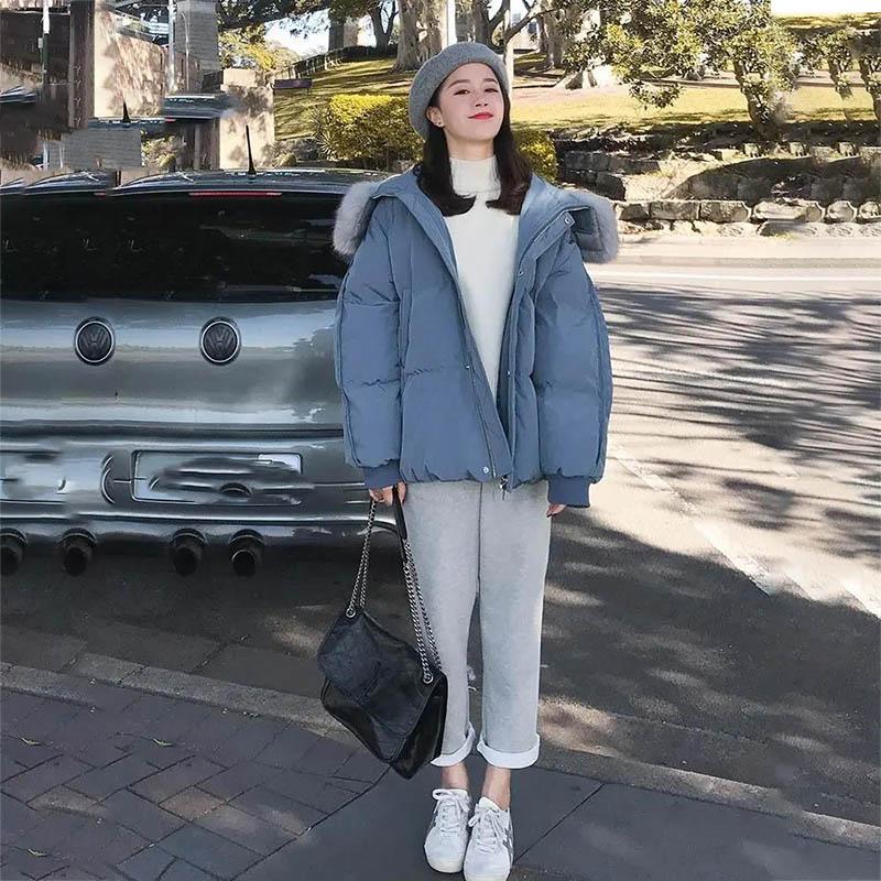 Vestiti corti imbottiti in cotone, moda casual larga da donna