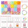 Children Bead Crafting Set Colorful Plastic Materials Handmade Accessories Gift