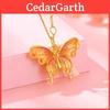 Enchantant Ensemble Collier Bague Papillon En Émail Doré Coloré Pour Un Style Élégant