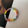 Matching Bracelet And Necklace 1 Set Dopamine Beaded Jewelry Colorful