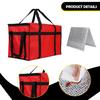 Insulated Food Delivery Bag Lightweight Pizza Warmer Camping Travel Shopping blue