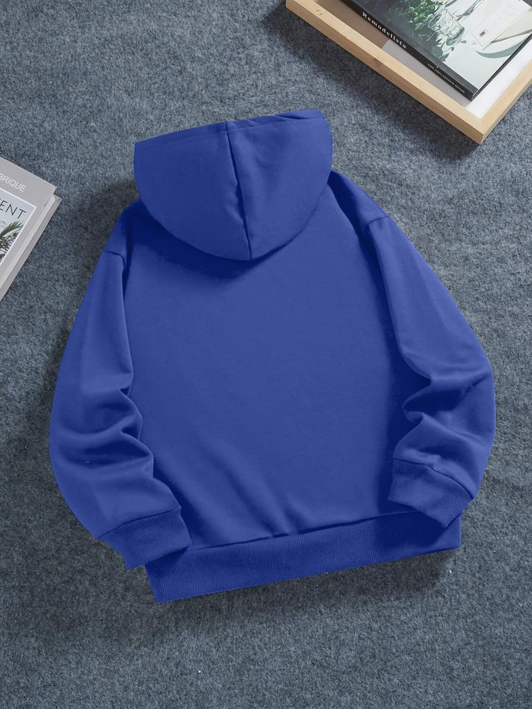 New Fall/Winter Style Cool Trendy Letter New York Design: Unique Sporty Hooded Casual Long-Sleeved Sweatshirt for Boys