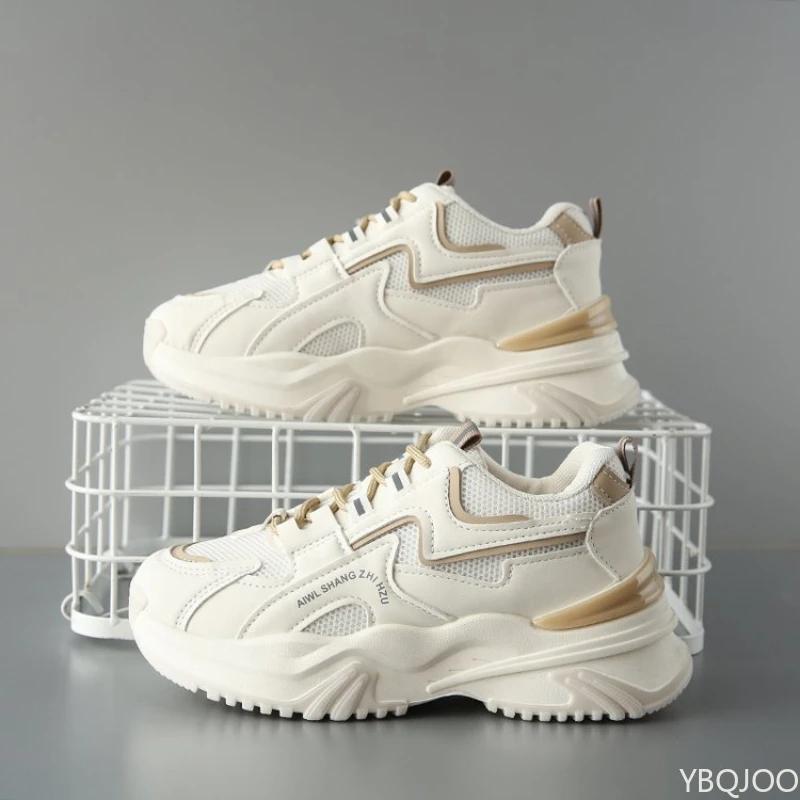 

Fashion Women s mesh Sneakers Fashion thick soled non slip shoe Casual versatile ladies shoes Color blocked comfort sports shoes Zapatos 35