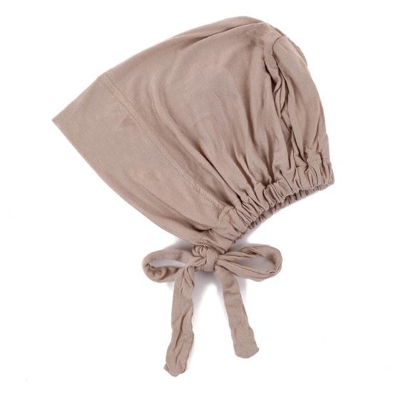 Berretto Foulard Monocolore da Donna Regolabile Traspirante Elasticizzato Antiscivolo Cotone Sottocappello Sotto Foulard Cappello Interno Cappello da Notte per Dormire Cuffia per Capelli