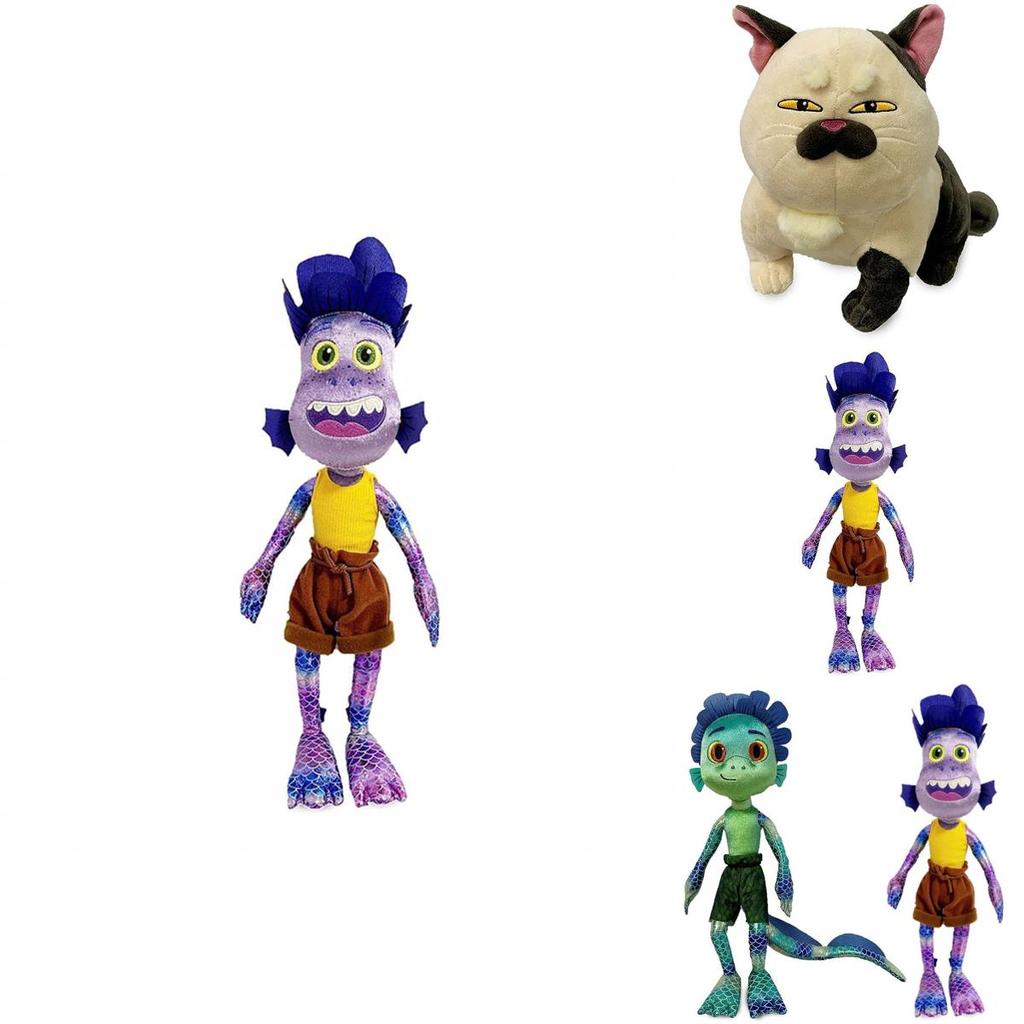 Søte Tegneserie Luca Alberto Julia Katt Sjømonster Gutter Plysjleker Anime Figurer Dukker