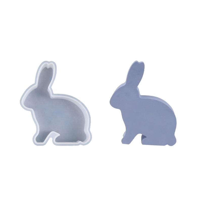 

DIY Easter Rabbit Candle Mold Aromatherapy Silicone Mold Flexible Epoxy Resin Moulds Animal Shaped Ornament Making Mold