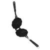 5.9in Waffle Maker Pan Aluminum Alloy Plastic Easy To Clean Mini Waffle Maker for Waffles Sandwich