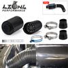 LZONE - Air Intake With Fan or Without Fan Universal Racing Carbon Fiber Cold Feed Induction Kit Air Intake Kit Air Filter Box