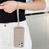 For iPhone 16 Pro Case Card Slots Kickstand PU Leather+PET Phone Cover with Wrist Strap