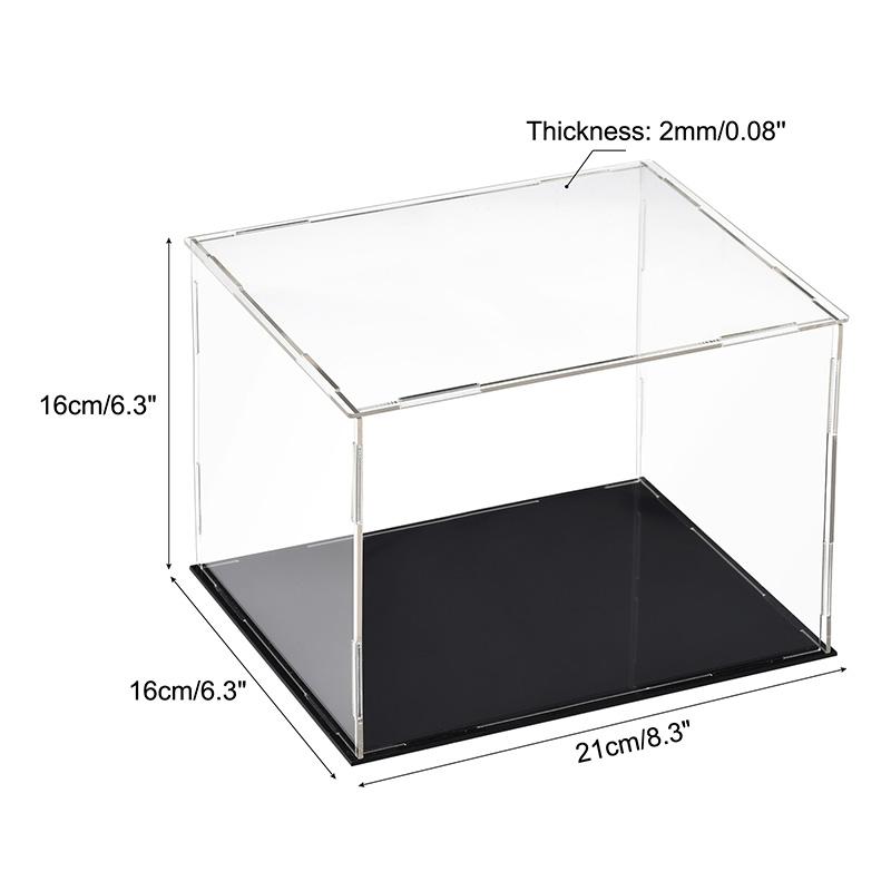 Clear Acrylic Display Case Box Dustproof Storage Countertop Box Protection Showcase Cube Figures Collectibles Model Toy Show Box