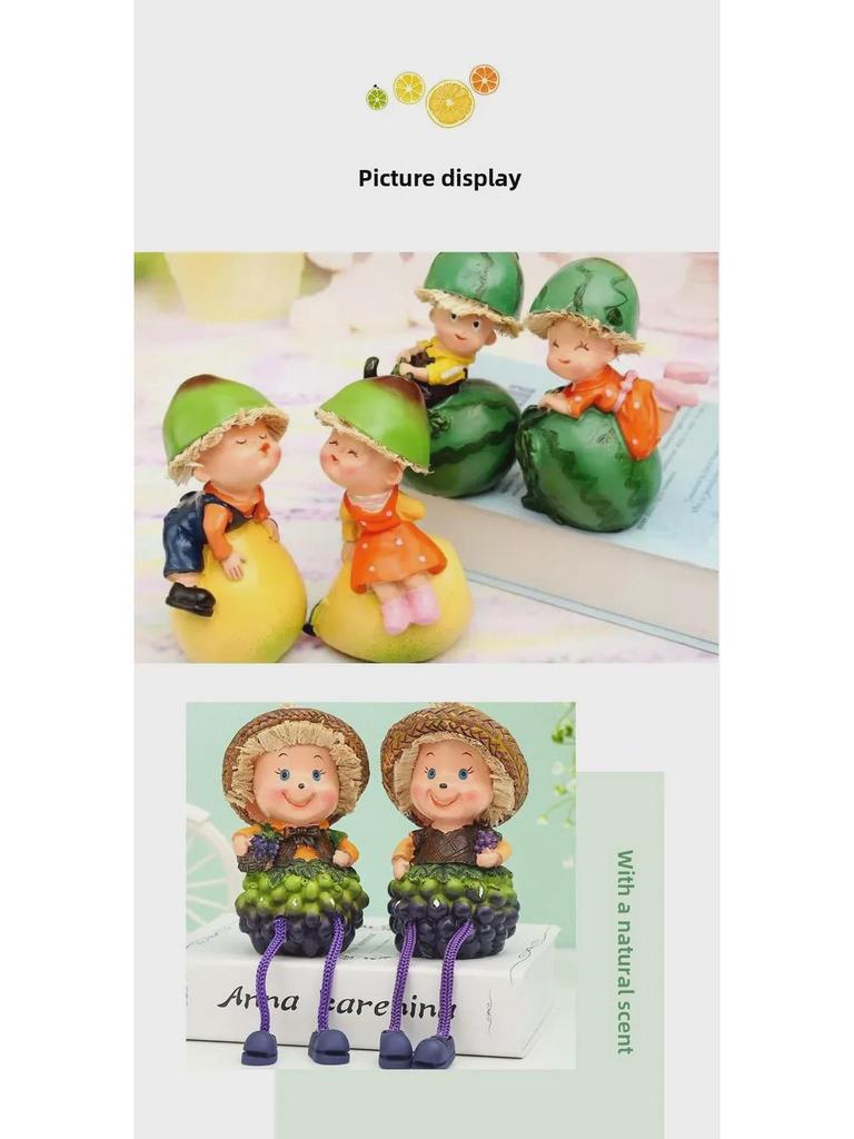 Pouting Pear Couple Hanging Ornament - Pastoral Home Décor Gift Series