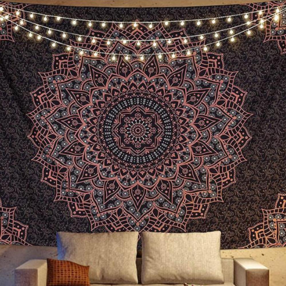 Bohemian Retro Hanging Fabric Mandala Background Fabric Bedside Bedroom Tapestry Decoration Tapestry Living Room Tapestry