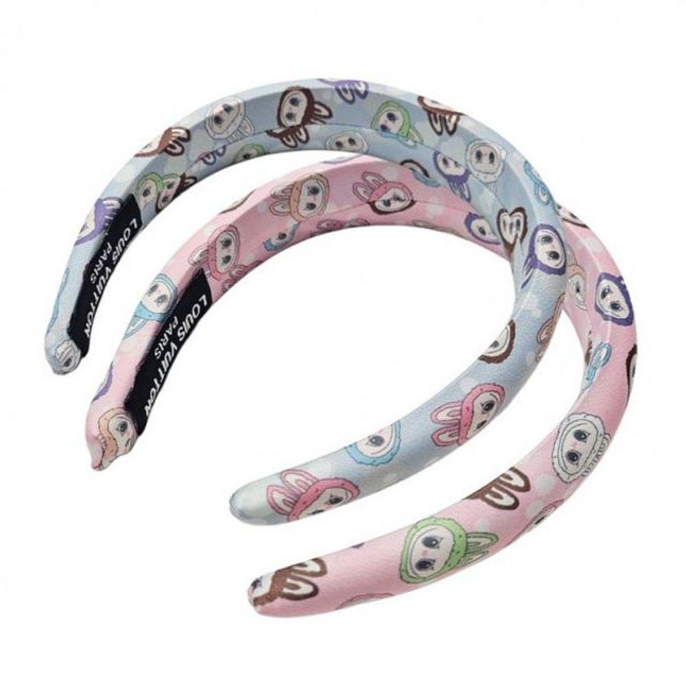 

День монстра Лабубу Гоблин Базовый узор Повязка на голову Волосы pink
