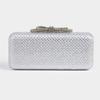 Fashion Clutch Diamond Evening Silk Fabric Crossbody Shoulder Lady Luxury Brands Bags Replicas Exact Square Purses New Handbags