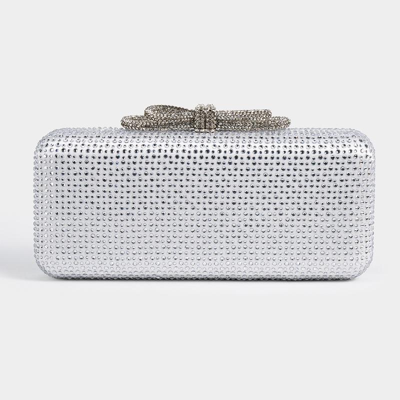 

Fashion Clutch Diamond Evening Silk Fabric Crossbody Shoulder Lady Luxury Brands Bags Replicas Exact Square Purses New Handbags 21x5x11cm білий