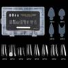 Duals Forms Acrylic Nail System UV Gel Nail Mold Full Cover Fasle Nail Tips Nail Form French Extension Tips Stickers