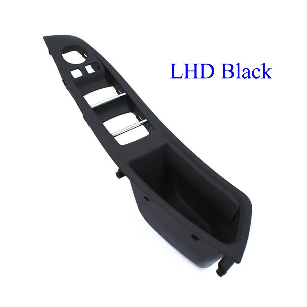 

Window Lift Door Handle Switch Cover Armrest Door Pull Handle Panel Replacement for BMW 5 Series F10 F11 520 523 525 528 530 LHD Black