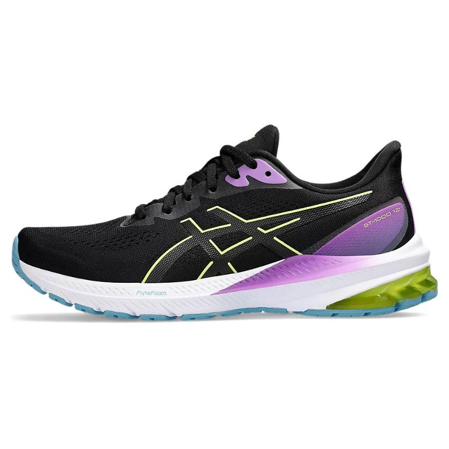 

Женские кроссовки ASICS GT 1000 12 Black Grape Glow-Yellow 1012B450-002 36