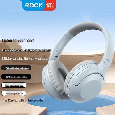 ROCK Active Noise Cancelling Wireless Bluetooth Headset