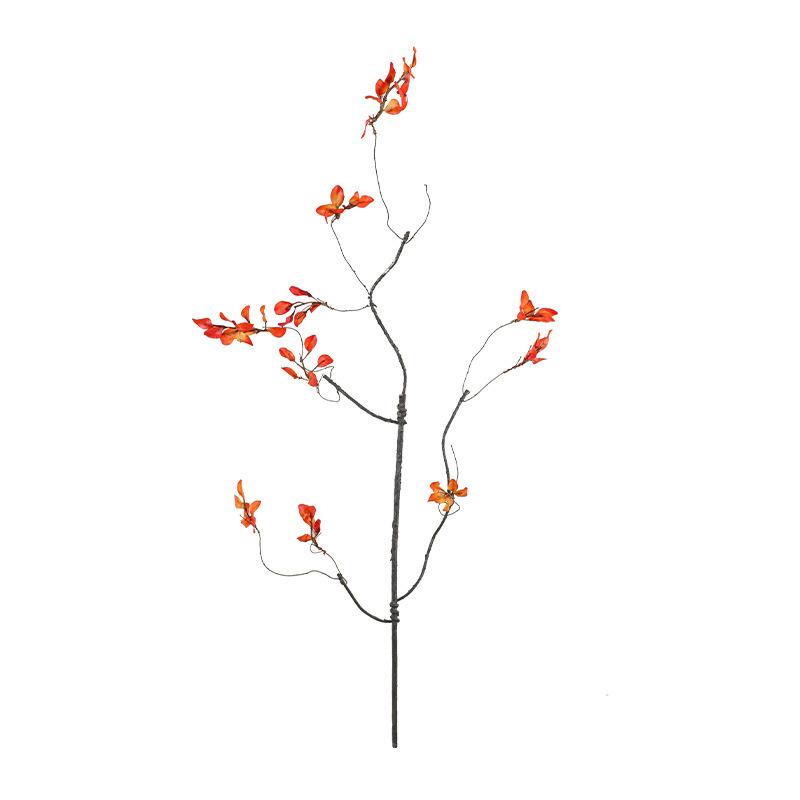 Simulated Autumn Maples Leaves Green Plants Fake Flowers Wedding Hotel Decoration Artificial Maple Leaf Plant Dead Branch