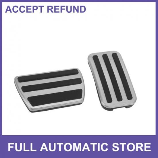 

2 Pcs Foot Accelerator Pedal Covers for Honda CRV 17-22 Silver Tone