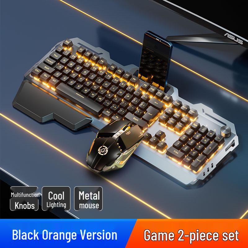 Muzama Gaming Keyboard, Mouse, and Headset Set – Wired/Wireless Esports Peripherals