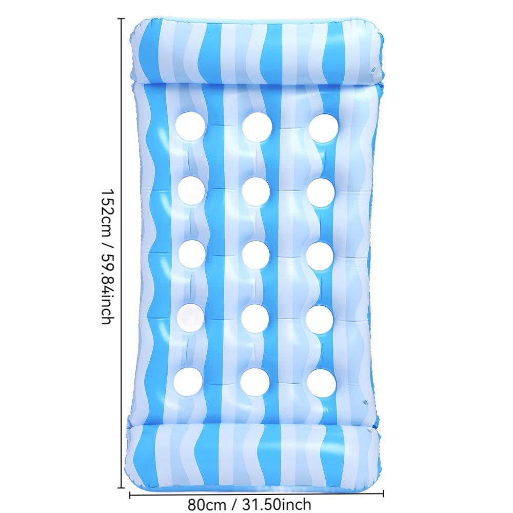 New Style Daisy Stripe Inflatable Pool Float Lounger