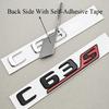 New 3D ABS Car Styling Logo C63S Badge Sticker Rear Trunk Emblem Decals For Mercedes Benz AMG C63S Auto Tail Accessories
