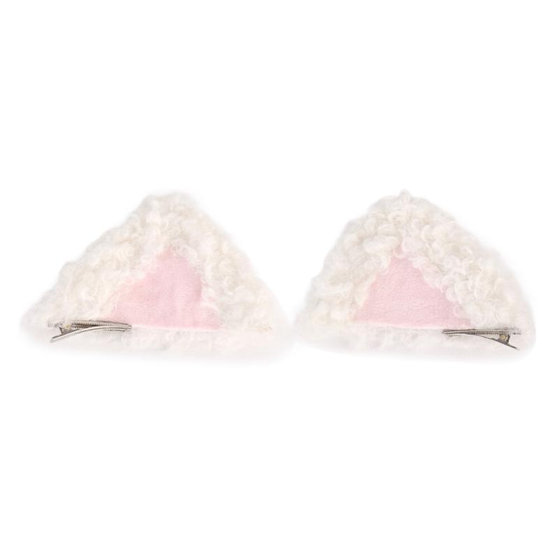 Animal Ear Clips Cats Ear Clips and Long Tail Cosplay Costume Halloween Cosplay Accessories Cats Ears and Tail Set