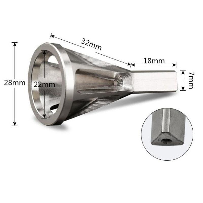 New External Chamfer HSS Deburring Three Blade Triangular Handle Hexagonal Handle Gold Black Electric Drill Tool Accessories