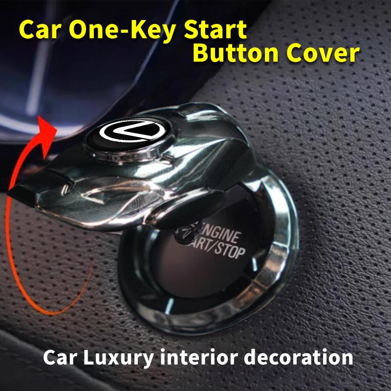 CKU5 Car One-Touch Start Cover Ignition Switch Button Protector Case Interior For Lexus CT200h ES250 ES300h IS250 IS200 GS300 GS460