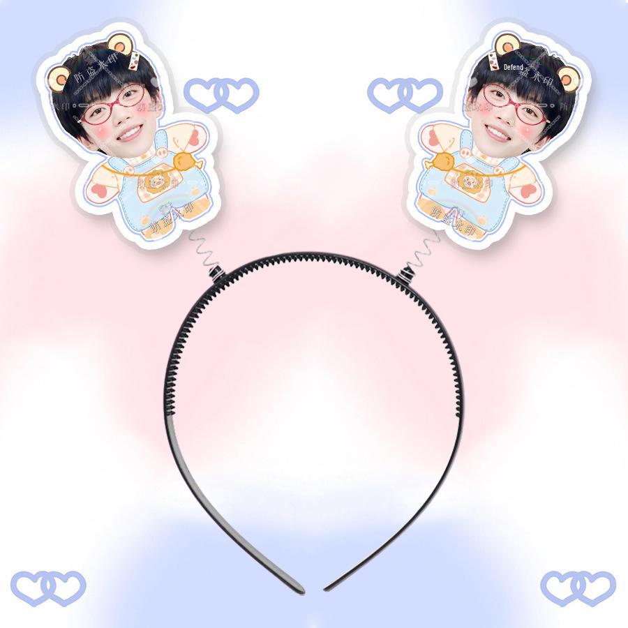 Zhang Hanrui 3D Headband Hair Clip with Picture - Concert Merchandise Support