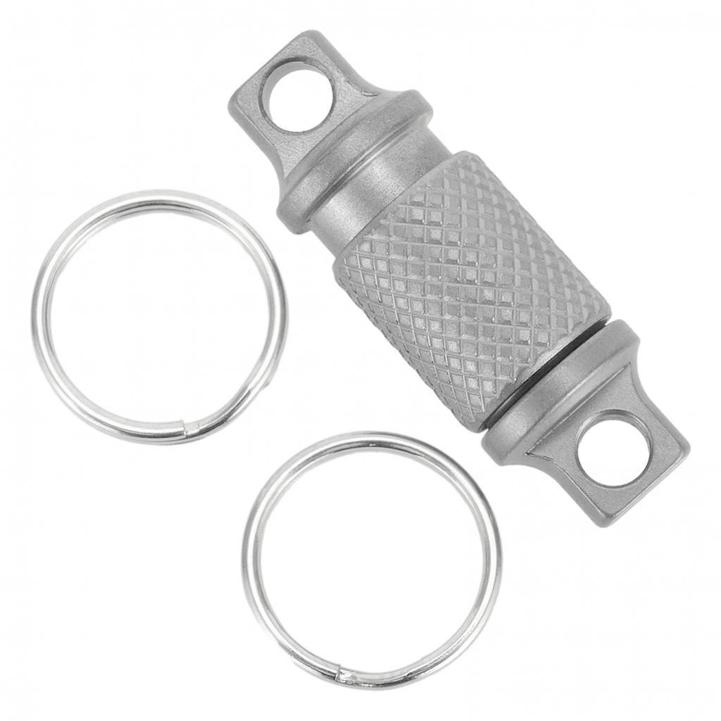 Titanium Alloy Keychain Detachable Car Key Holder° Swivel Quick-Release Tool