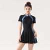 2025 Women's Skirted One-Piece Swimsuit: Sporty, Stylish, Slimming, Quick-Dry, Perfect for Vacation