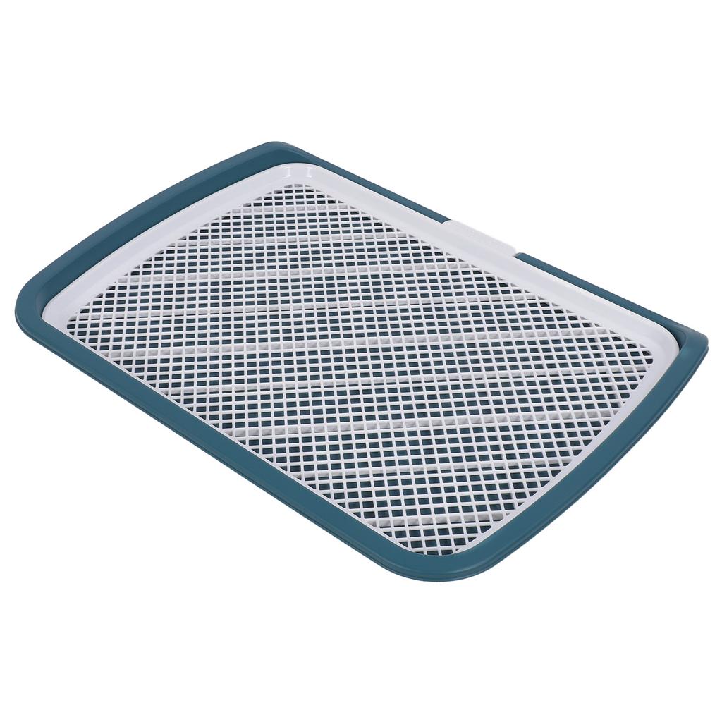 Puppy Potty Training Tray Detachable Washable Mesh Dog Pee Pad Holder Tray for Small Breed Dog Blue