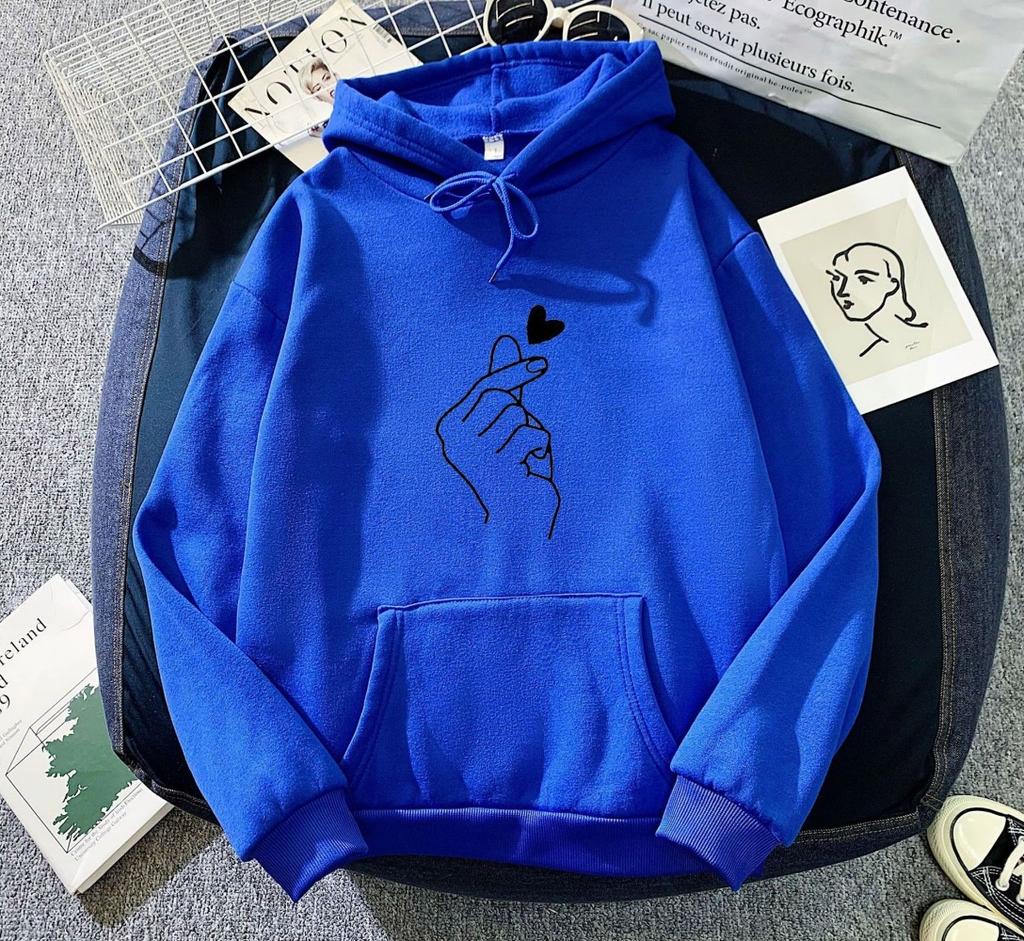 European and American fleece hoodie sweater men's and women's clothing autumn and winter couple tops loose