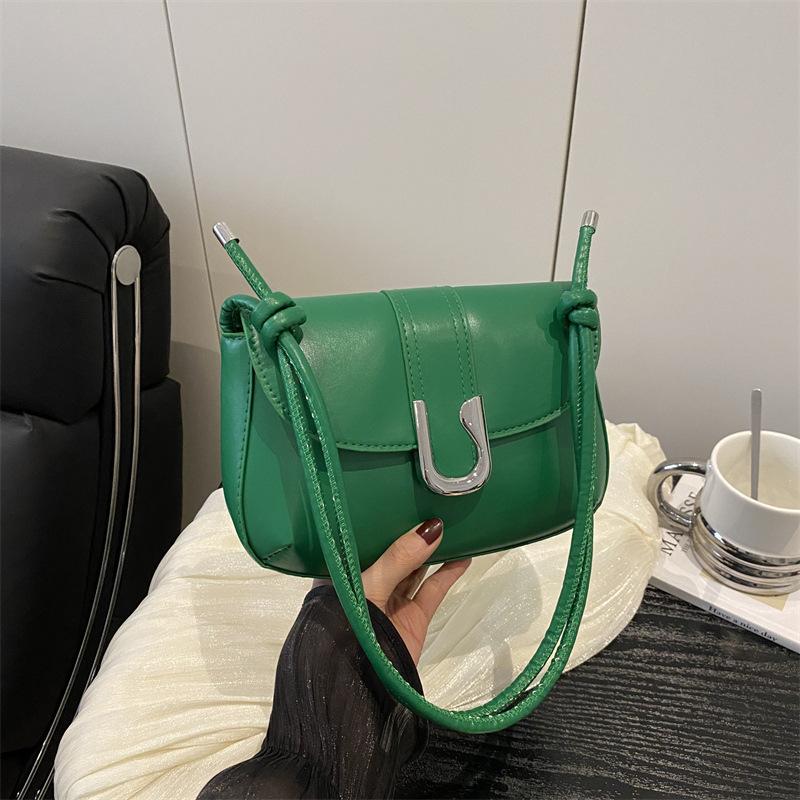 2025 Spring New Simple Versatile High Value Lock Fashion Trend Women's Trend Crossbody Shoulder Small Square Bag