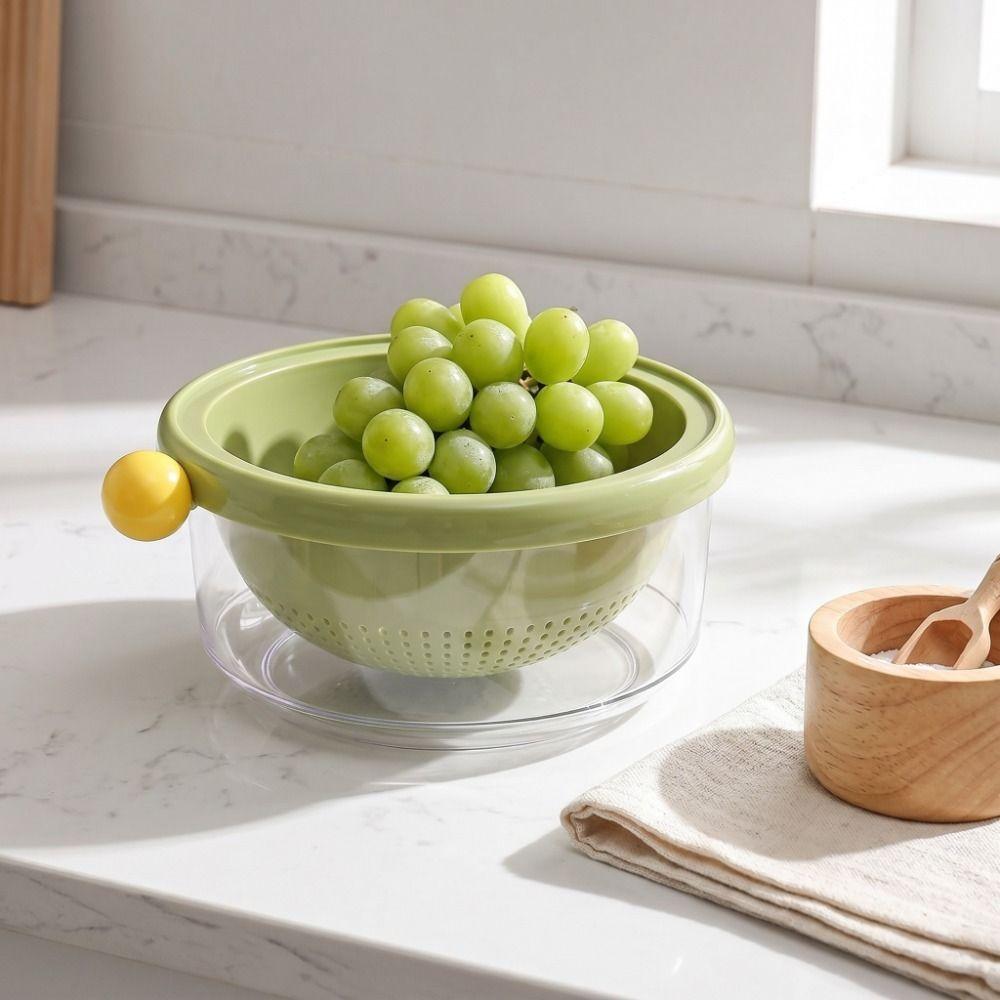 Plastic Vegetable Basket Food Grade Kitchen Storage Baskets Fruit Washing Basket Vegetable Rinsing