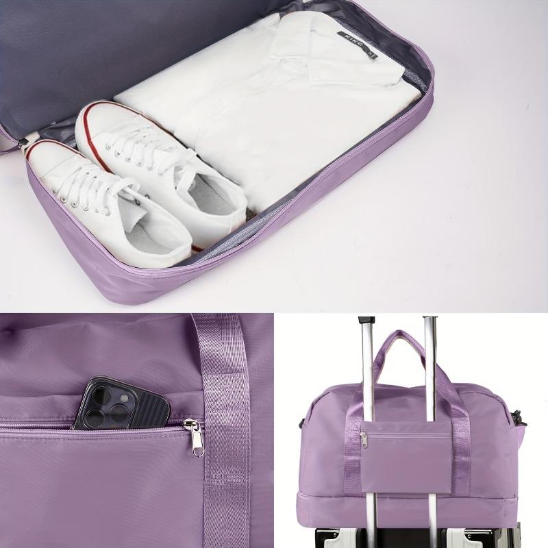 Large-Capacity Travel Bag - Lightweight Nylon, Dry/Wet Separation, Perfect for Sports, Vacations & Short-Distance Business Trips, Luggage for Travel